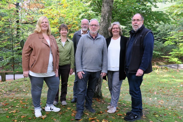 Die Diözesanleitung der KAB Münster v.li: Michaela Bans (Geistliche Leiterin), Elisabeth Hönig (stellvertretende Vorsitzende), Michael Prinz (Diözesanpräses), Hermann Hölscheidt (Diözesansekretär), Sigrid Audick (stellvertretende Vorsitzende), Wolfgang Kollek (Vorsitzender).